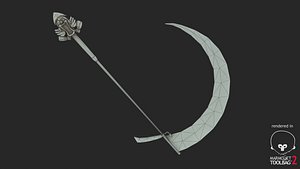 ready kaito scythe included 3d obj