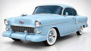 Bel Air 1955 Low Poly 3D Model 3D model
