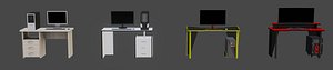 All Computer Pack Low Poly Game Ready Model 3D model