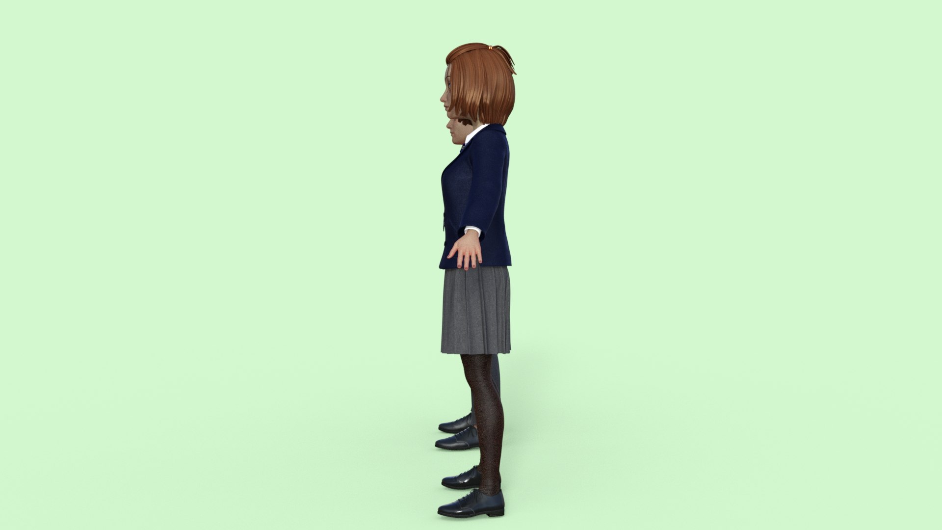 3D High School Student Girl And Boy Model - TurboSquid 2097669
