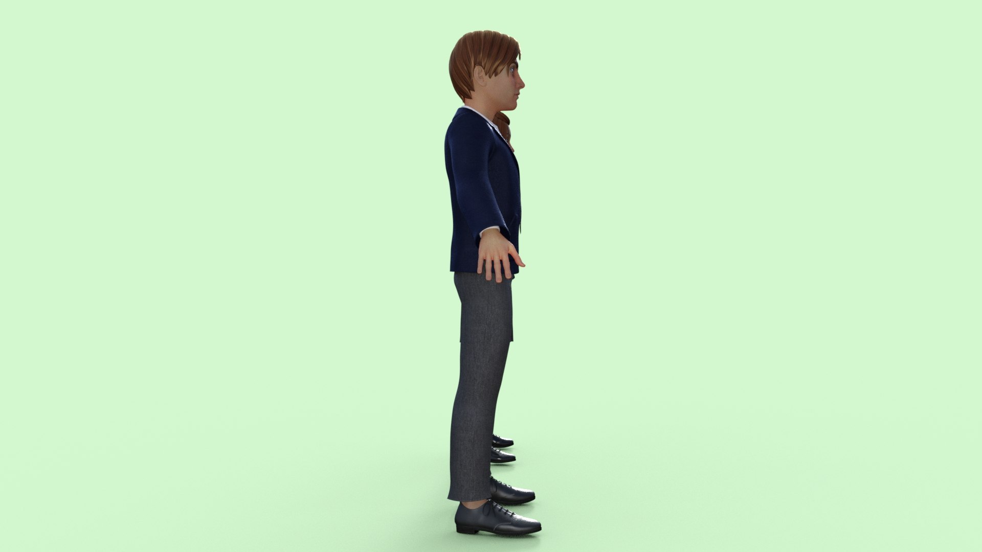 3D High School Student Girl And Boy Model - TurboSquid 2097669
