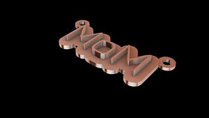 3D Mom name pendant 1