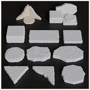 3D Rock Podium for Product Display