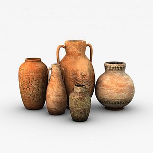 3d ancient vases model