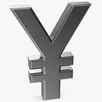 Japanese Yen Currency Symbol Silver