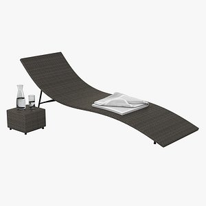 Rattan Sun Lounger