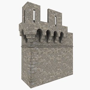 Gothic wall 3D model