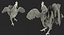 3d rooster rigged