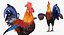 3d rooster rigged