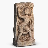 Hanuman Bas Relief in Hampi