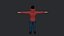Personagem 3D hiper-realista de corpo inteiro totalmente equipado de David Beckham