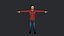 Personagem 3D hiper-realista de corpo inteiro totalmente equipado de David Beckham