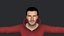 Personagem 3D hiper-realista de corpo inteiro totalmente equipado de David Beckham