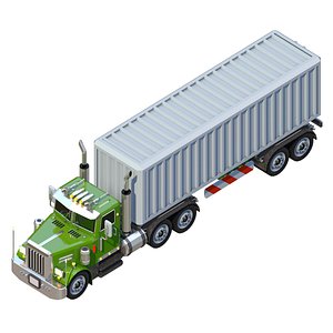 American Container Truck Model model