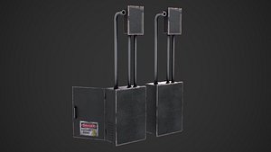 3D Main Power Switch Box Closed model