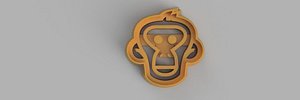 MONKEY COOKIE CUTTER 3D model