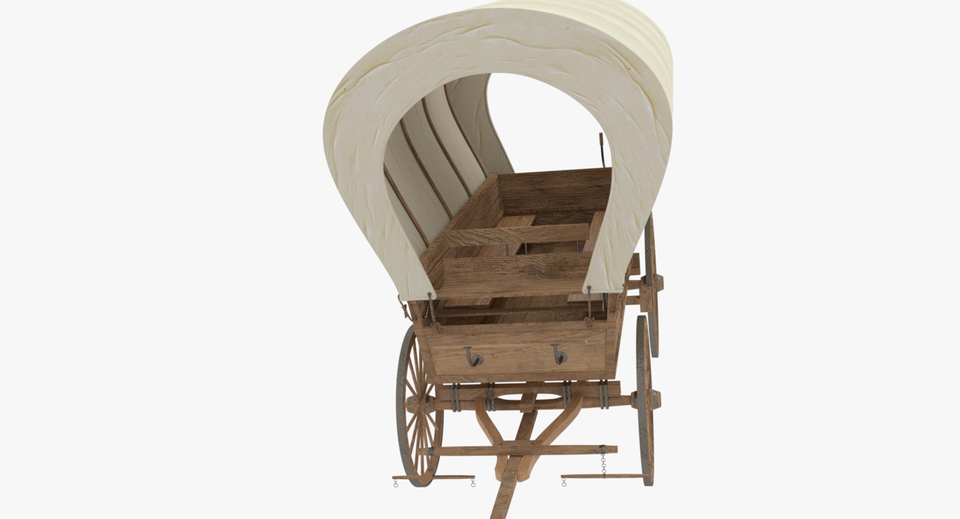 Covered Wagon 3D Model - TurboSquid 1278499