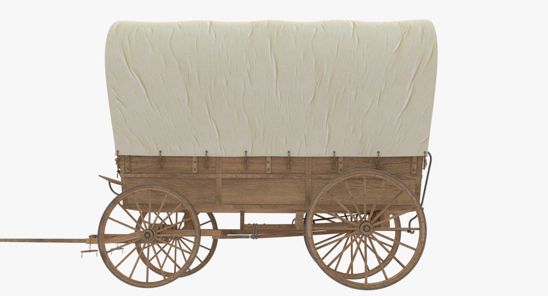 Covered Wagon 3D Model - TurboSquid 1278499