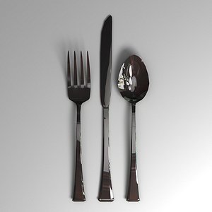 3d silverware everyday