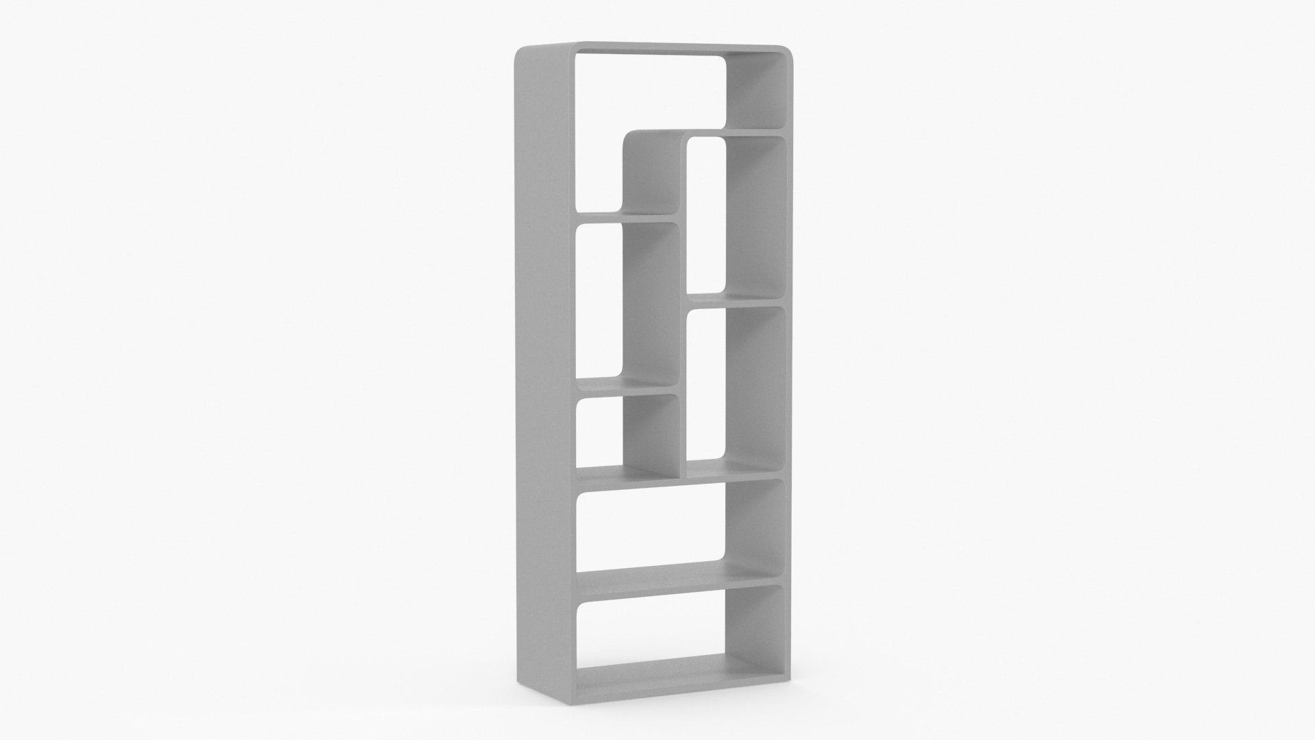 Modern Bookshelf Furniture 3D model preview