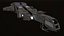 Sci-Fi Battle Cruiser 3D Model