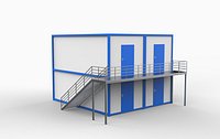 Container stairs 02 3D model