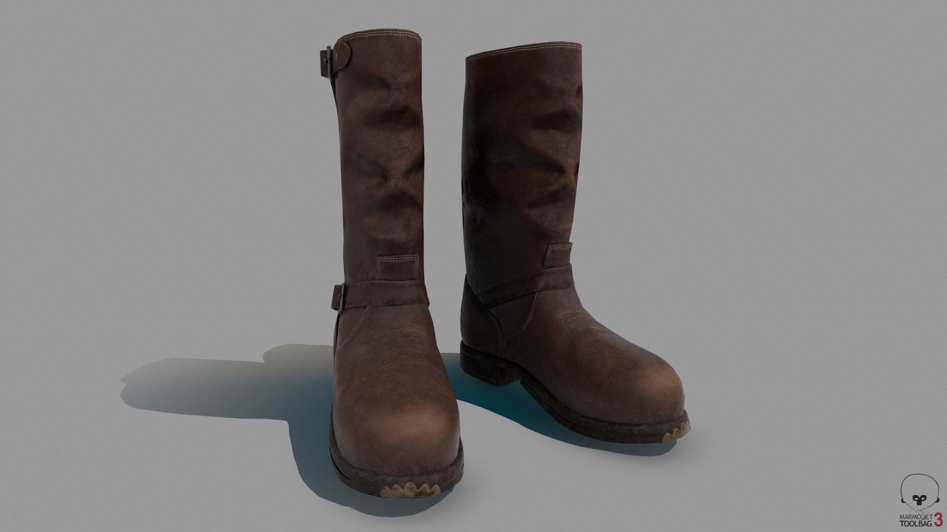 3d boots model