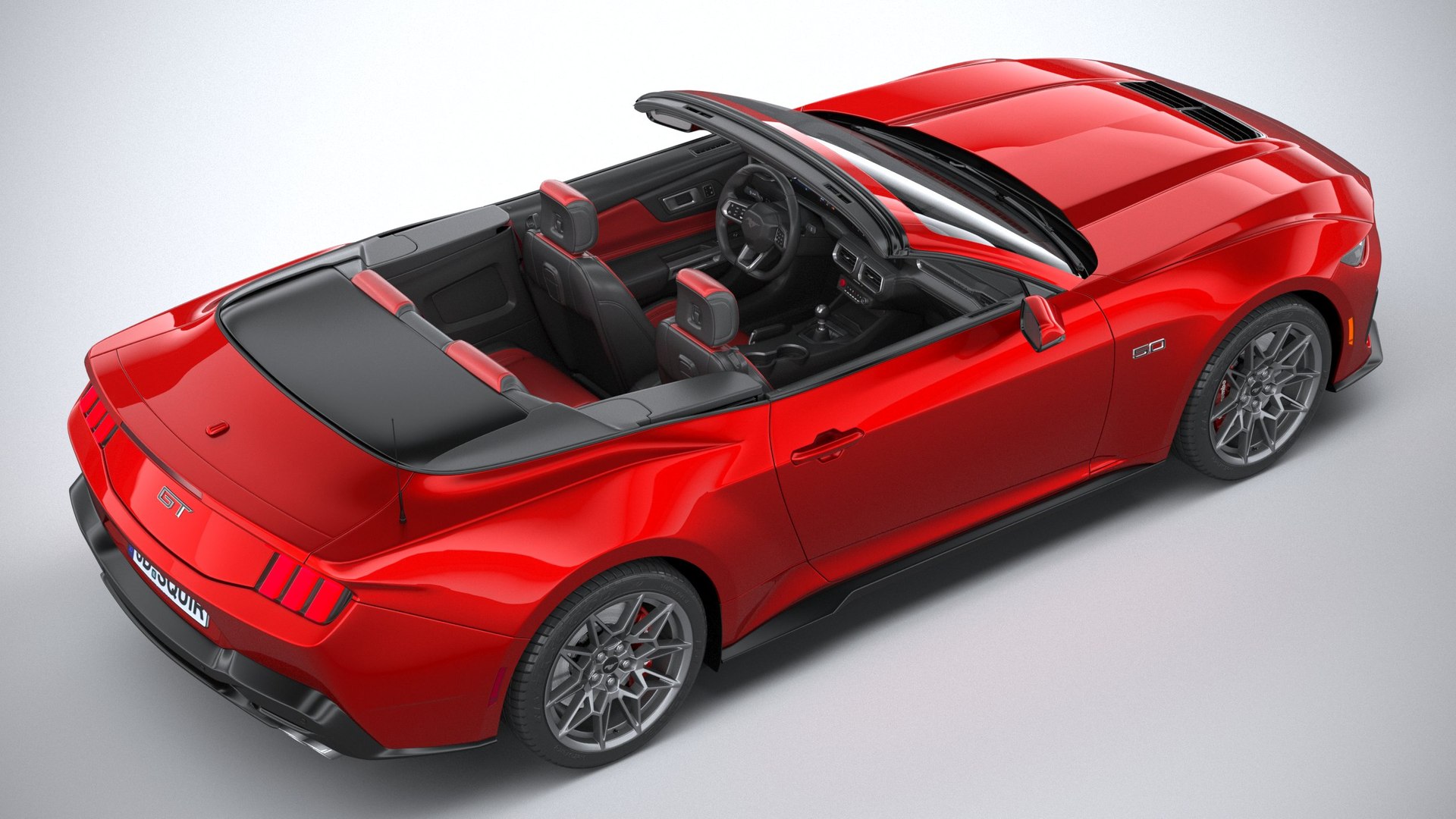  Ford Mustang GT Convertible 2024 model - TurboSquid 1982796 