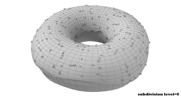 Fruits dessert apple donuts 3D model - TurboSquid 1334452