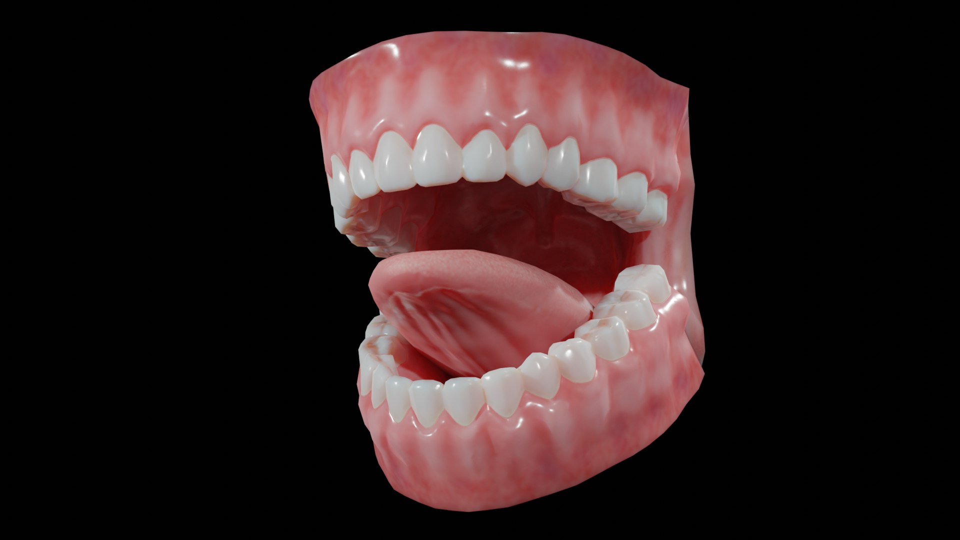 Human Mouth For Characters Low-poly Model - TurboSquid 1817481