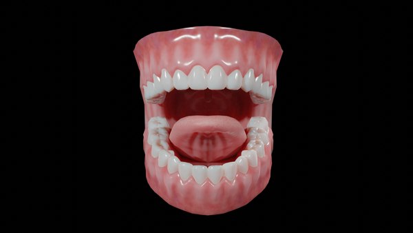 Human Mouth For Characters Low-poly model - TurboSquid 1817481