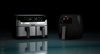 Philips and Tefal Air Fryer Collection - Realistic 3D Models for Product Visualization