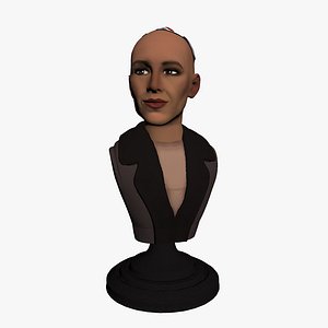 robot bust 3D model