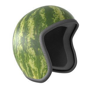 3D helmet watermelon