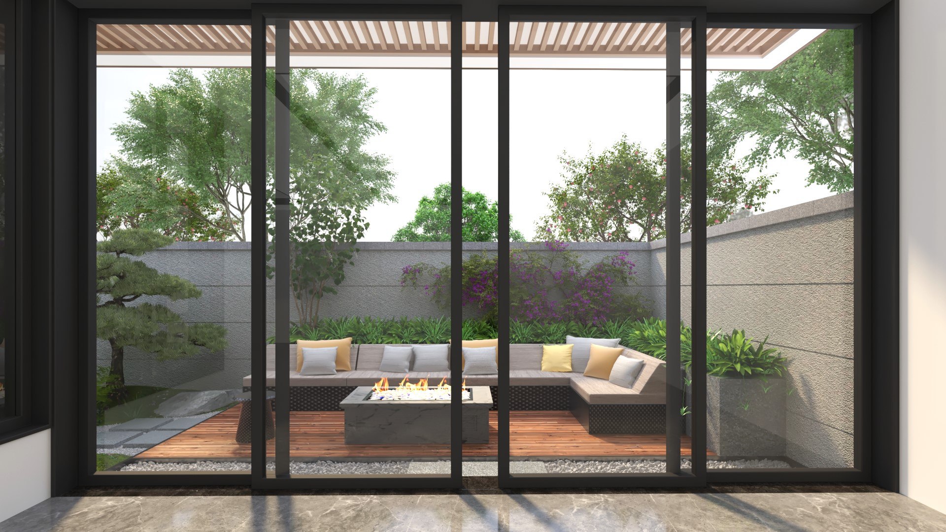 3D Quaint Courtyard Model - TurboSquid 2244632