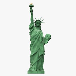 liberty statue 8k sculpture 3D model