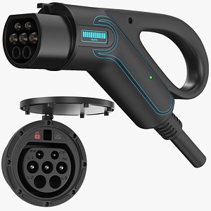 Detailed Electric Charger With Socket 02 model