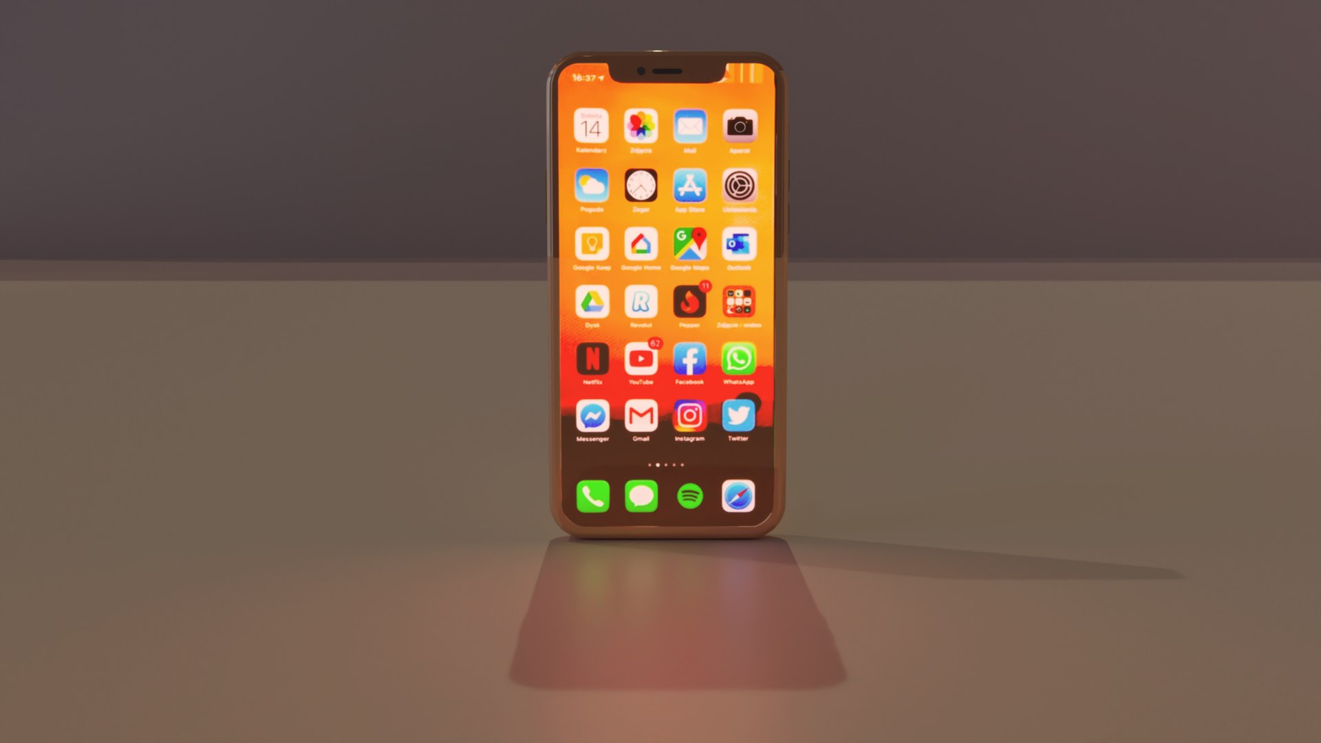 Apple Iphone XS Max Gold 3D model TurboSquid 2102823