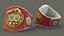 IBF Championship Belt Folded whith Fur