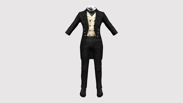 3D Men Regency Outfit TurboSquid 1931729