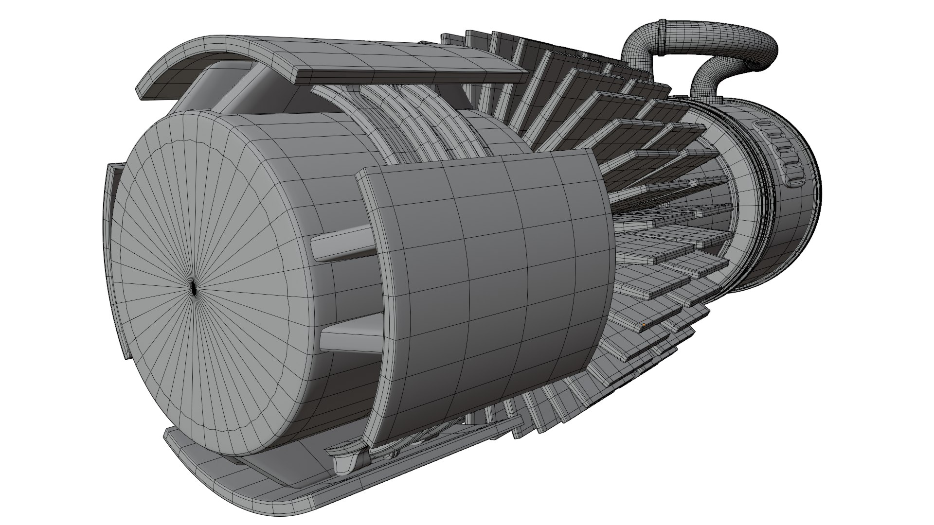 Jet Engine 3D - TurboSquid 2303532
