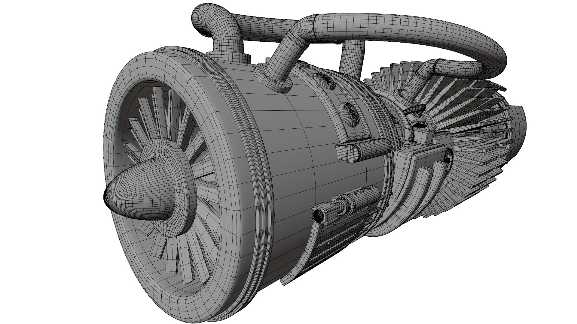 Jet Engine 3D - TurboSquid 2303532