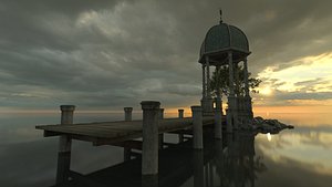arbor pier 3D model