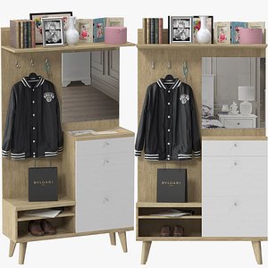 3D model wayfair coat rack