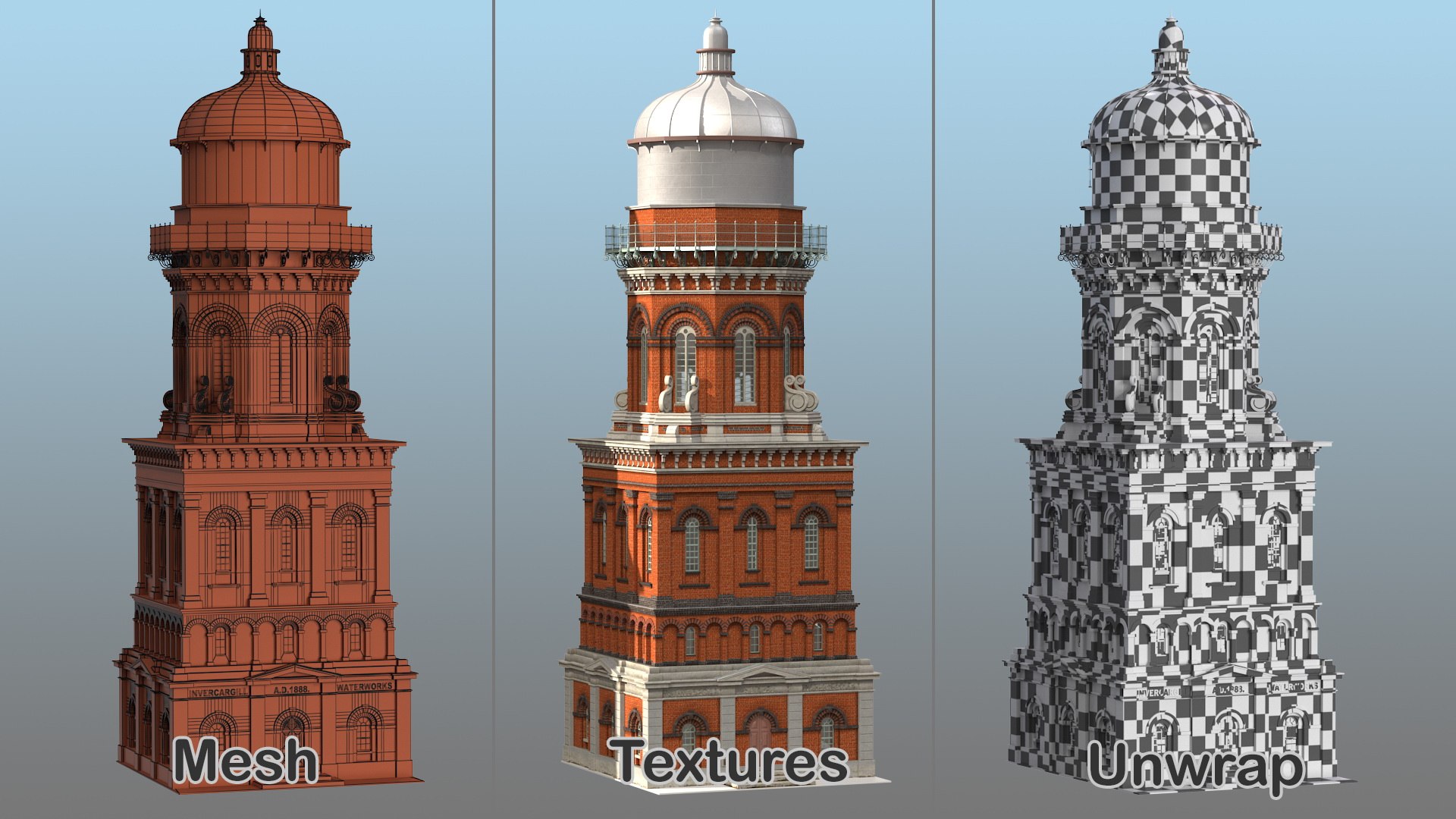 invercargill water tower 3D model https://p.turbosquid.com/ts-thumb/FC/e6v0R1/57DUEduB/invercargillwatertowermb3dmodel016/jpg/1598055065/1920x1080/fit_q87/9f611e2634ffb82c656e643321ade116f357f46c/invercargillwatertowermb3dmodel016.jpg