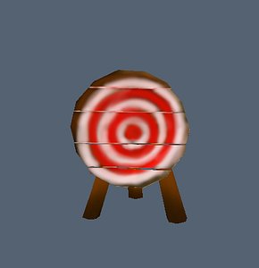 target archery 3d obj