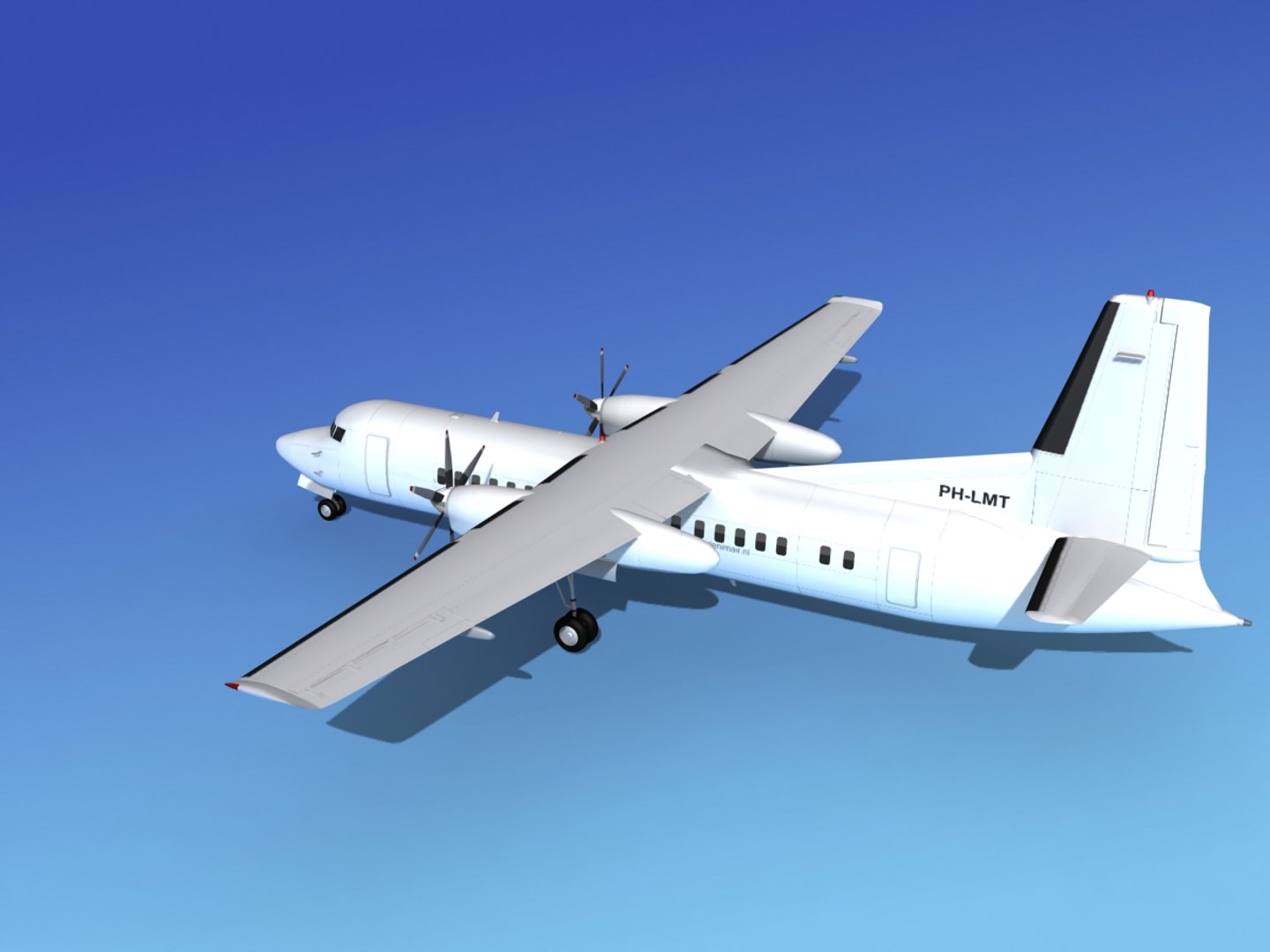 3d model fokker 50