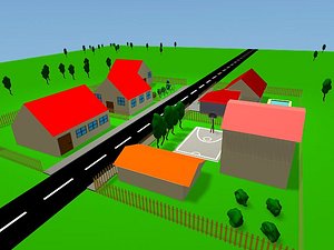 3d model cartoon enviroment