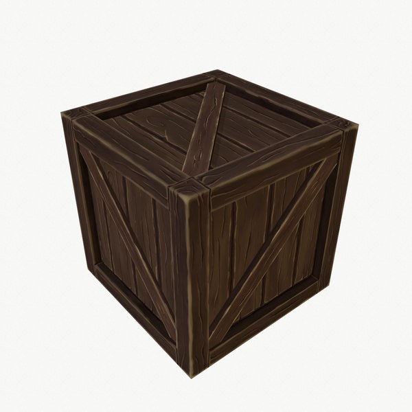 wooden box 3d model free download