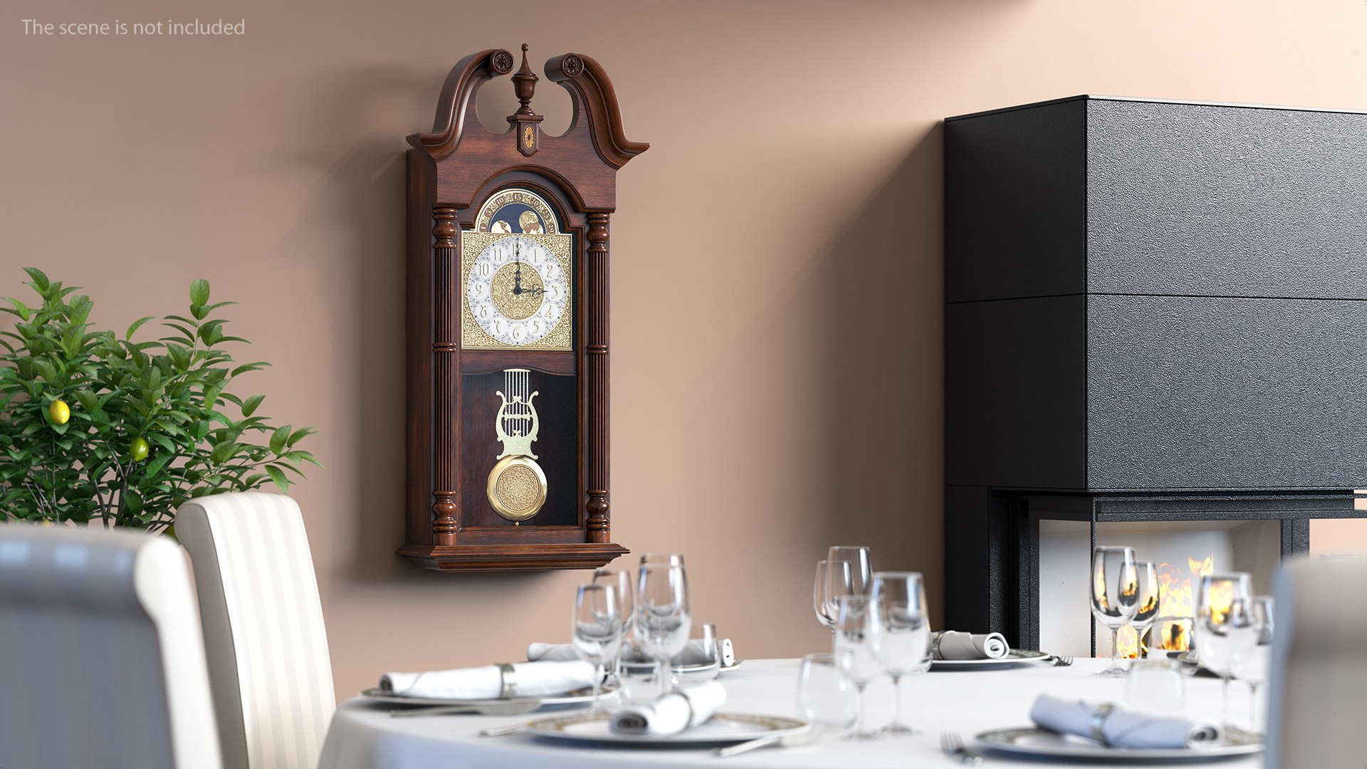 Howard Miller 620-226 Pendulum Wall Clock 3D model preview